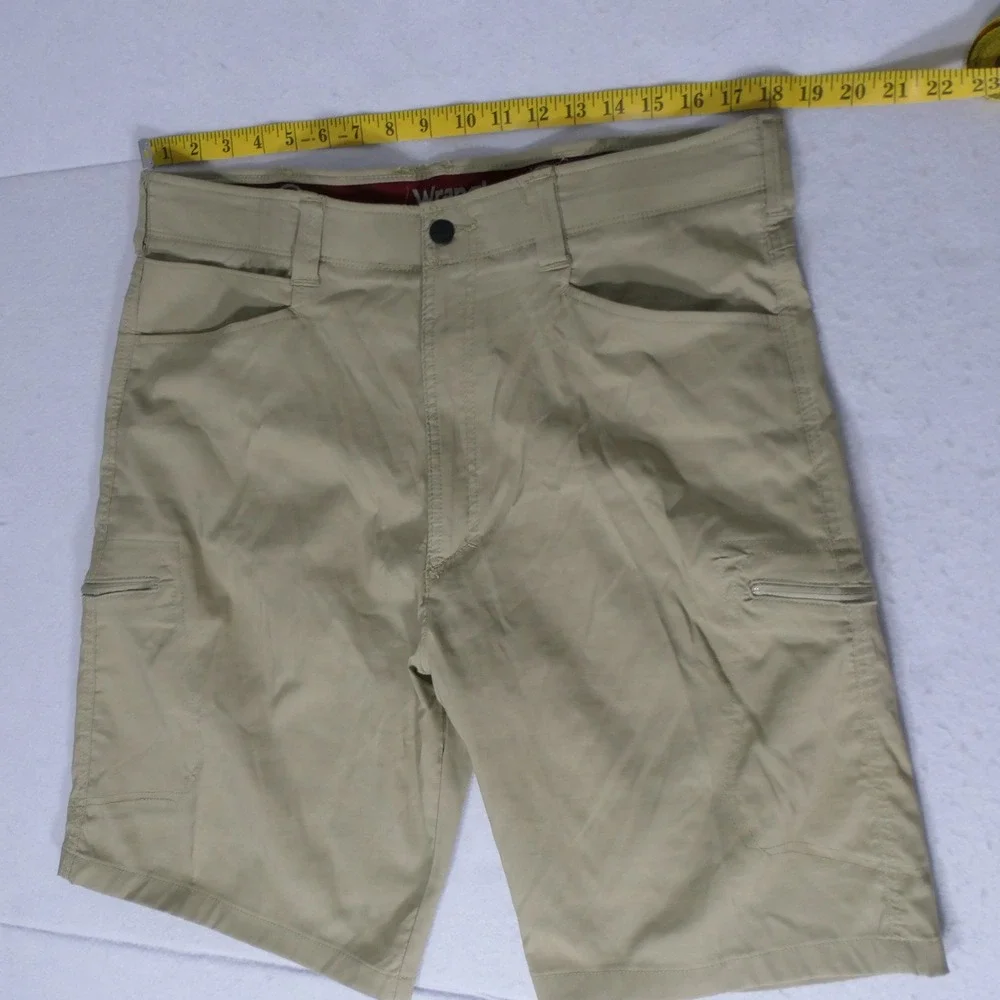 Wrangler Mens Outdoor Cargo Shorts 36 Tan NW981DS Hiking Gorpcore Camping Earthy